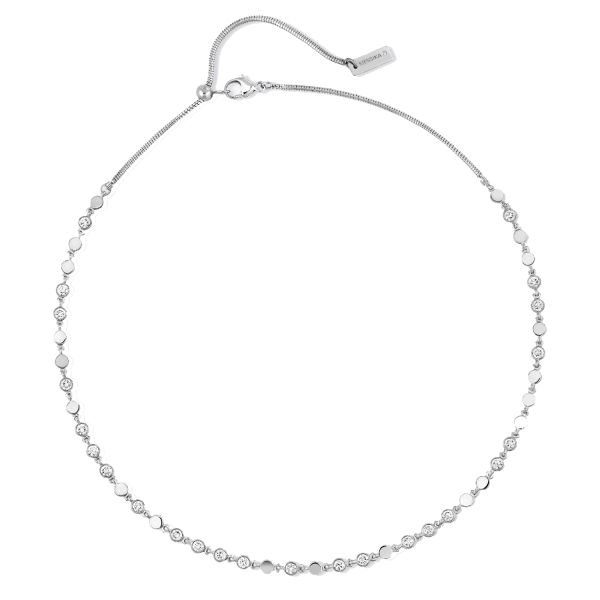 Messika D-Vibes small necklace in white gold and diamonds