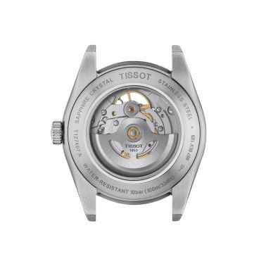 Montre Tissot Gentleman Powermatic 80 Open Heart automatique cadran taupe bracelet acier 40 mm T127.407.11.081.00