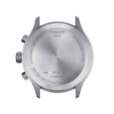 Tissot Chrono XL quartz watch anthracite dial black leather strap 45 mm T116.617.16.062.00
