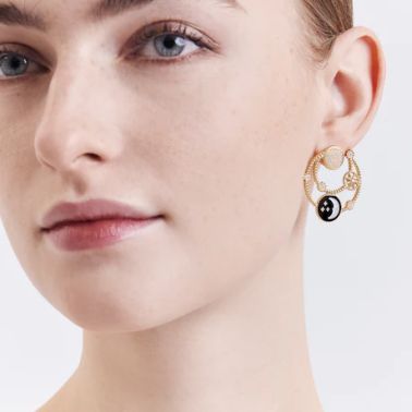 Collier Dior Rose des Vents et Rose Céleste en or jaune, diamants, nacre et onyx JSAM94006_0000