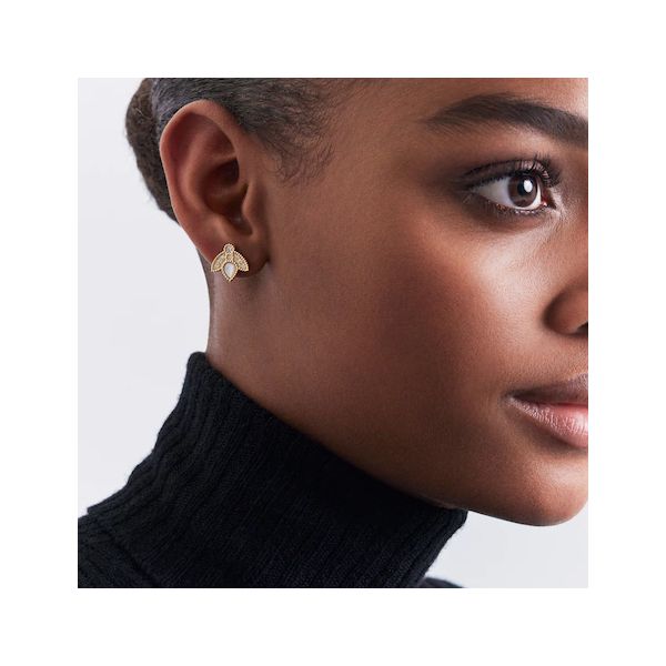 DIOR Rose des Vents earring yellow gold diamonds mother of pearl Lepage