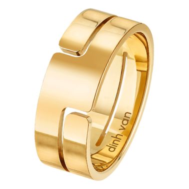 Bague dinh van Seventies MM en or jaune 222301