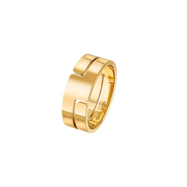 Dinh van Seventies MM ring in yellow gold