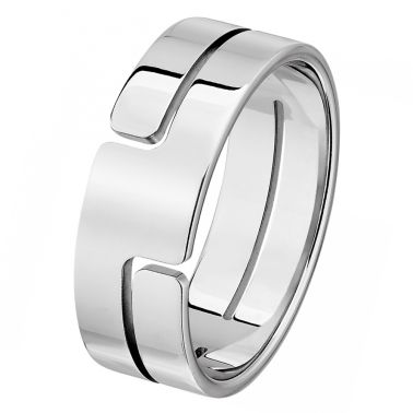 Bague dinh van Seventies Moyen Modèle en or blanc 222302