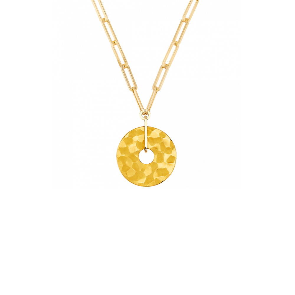 Dinh van Pi 23 mm necklace yellow gold Lepage
