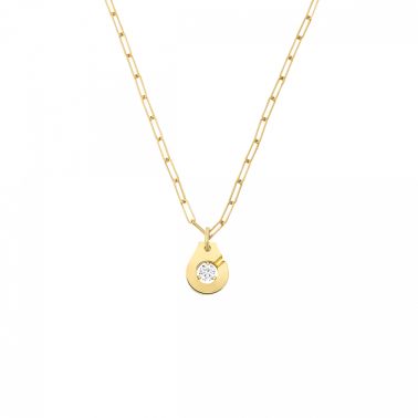 Collier Menottes dinh van R10 en or jaune et diamant 667511