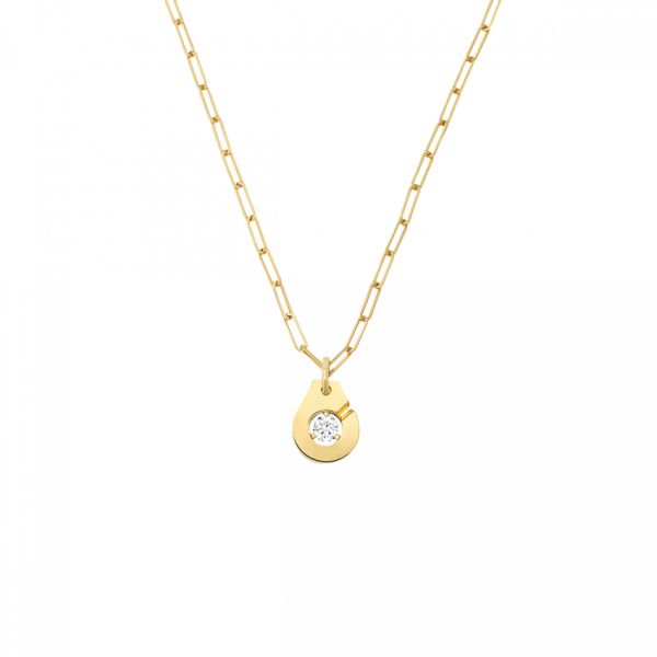 Collier Menottes dinh van R10 en or jaune et diamant 667511