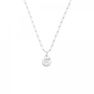 Collier Menottes dinh van R10 en or blanc et diamant 667512