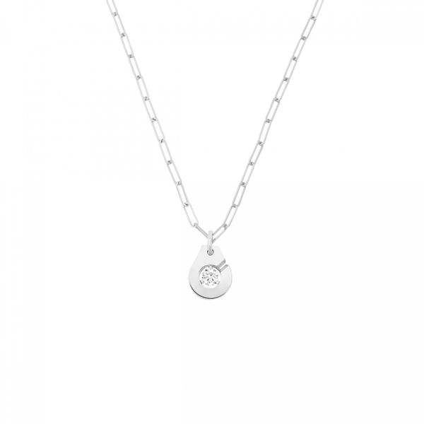 Collier Menottes dinh van R10 en or blanc et diamant 667512