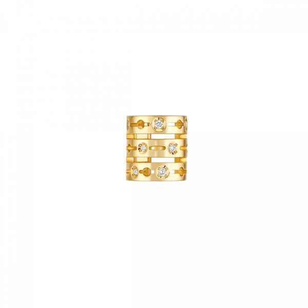 Clip d’oreille Pulse dinh van en or jaune et diamants 828611U