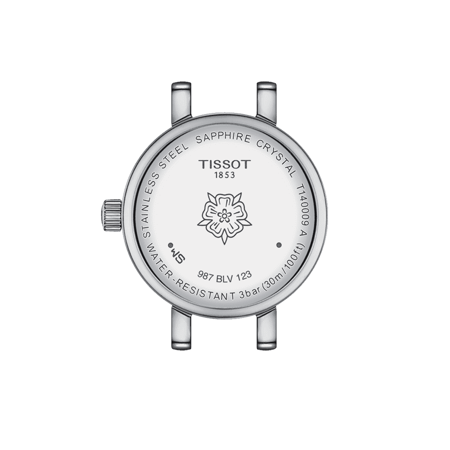 Tissot Lovely Round quartz watch white mother-of-pearl dial stainless steel bracelet 19.5 mm T140.009.11.111.00
