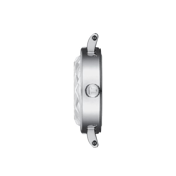 Tissot Lovely Round quartz watch white mother-of-pearl dial stainless steel bracelet 19.5 mm T140.009.11.111.00