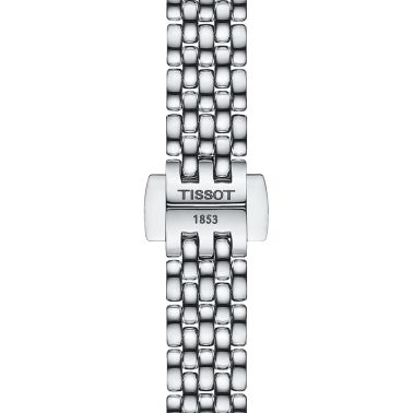 Tissot Lovely Round quartz watch white mother-of-pearl dial stainless steel bracelet 19.5 mm T140.009.11.111.00