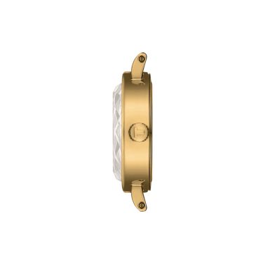 Montre Tissot Lovely Round PVD Or jaune quartz cadran vert bracelet cuir vert 19,5 mm T140.009.36.091.00
