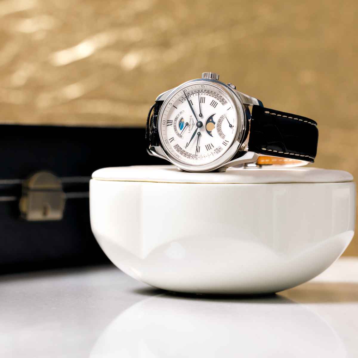 Longines master collection outlet retrograde moonphase