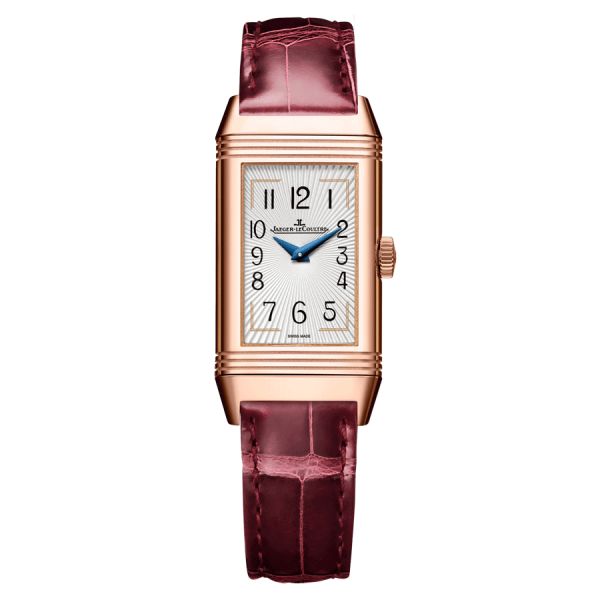 Montre Jaeger-LeCoultre Reverso One Duetto Moon remontage manuel bracelet cuir d'alligator rouge Q3352420