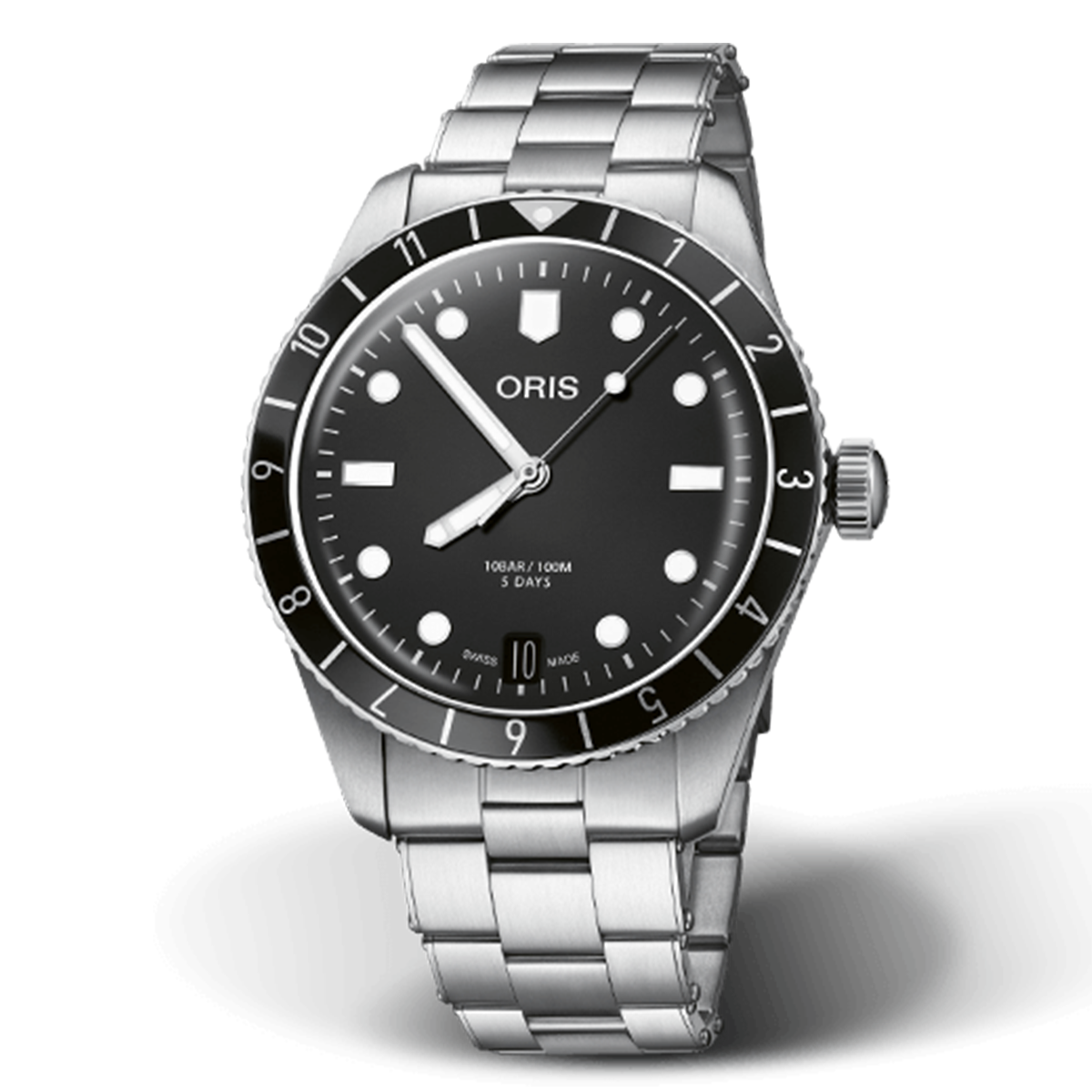 Montre Oris Divers Sixty-Five 12H Calibre 400 automatique cadran noir bracelet acier 40 mm