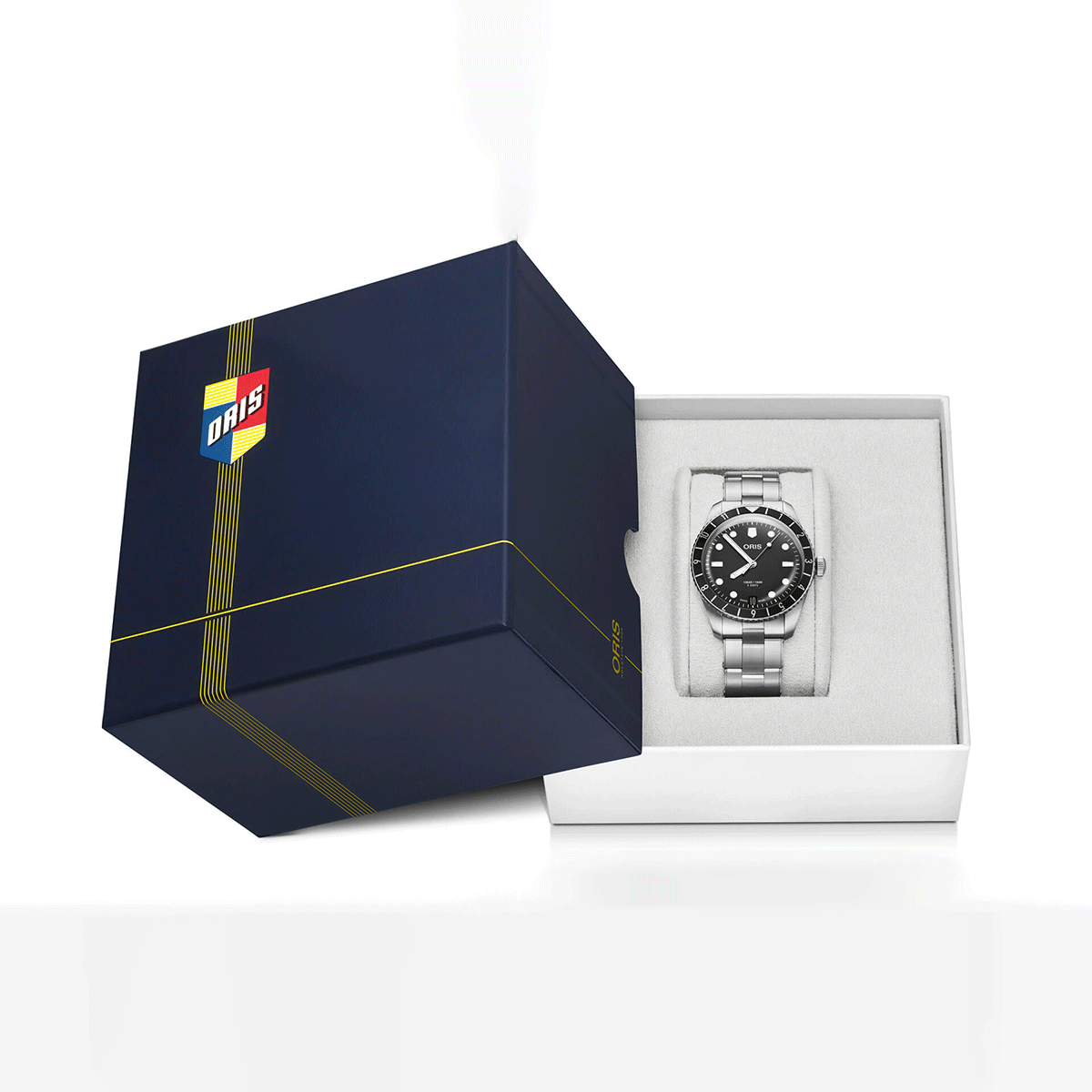 Montre Oris Divers Sixty-Five 12H Calibre 400 automatique cadran noir bracelet acier 40 mm