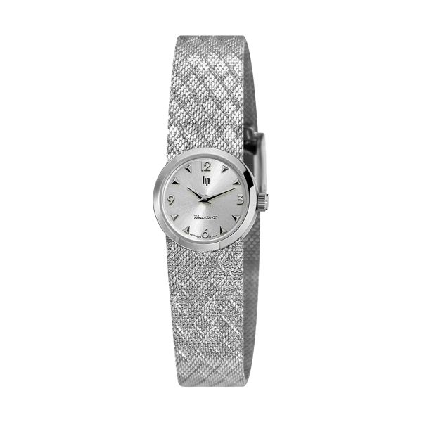 Lip Henriette quartz dial silver mesh bracelet 22 mm