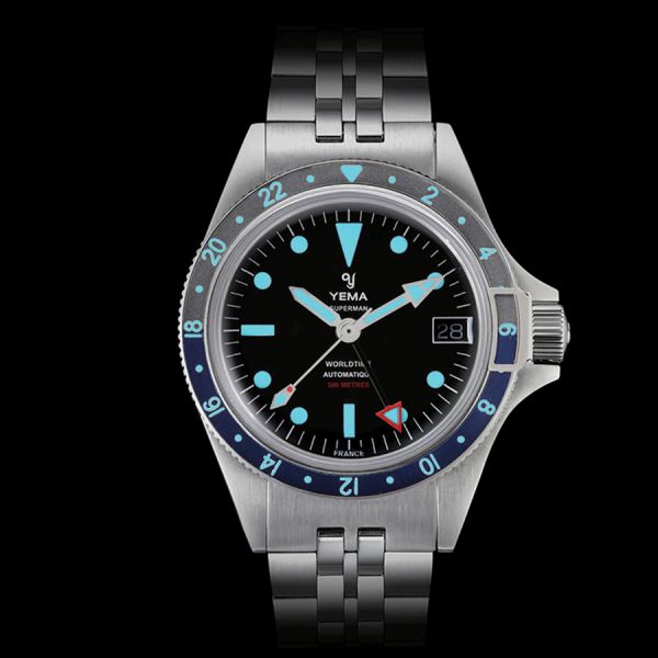 Yema Superman 500 GMT Batman Watch 39 mm YGMT22C39 AMS Lepage