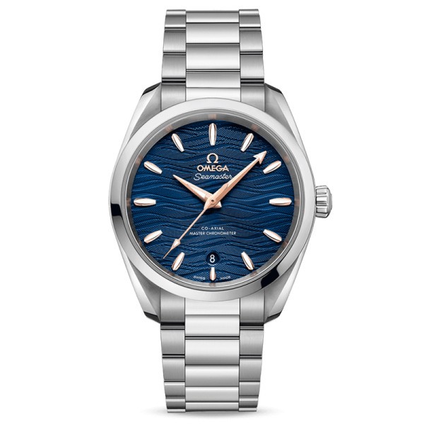 Montre Omega Seamaster Aqua Terra 150m Ladies Co-Axial Master Chronometer cadran bleu bracelet acier 38 mm