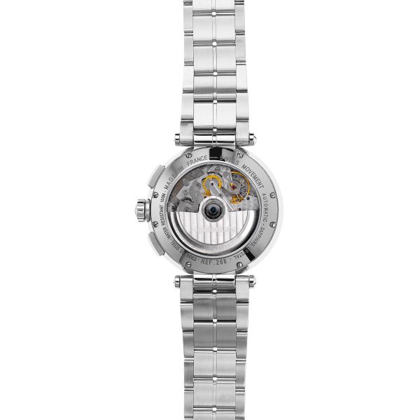 Montre Herbelin Newport Chronographe automatique cadran bleu bracelet acier 43,5 mm