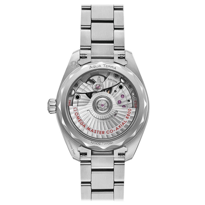 Montre Omega Seamaster Aqua Terra 150m Ladies Co-Axial Master Chronometer cadran bleu bracelet acier 34 mm