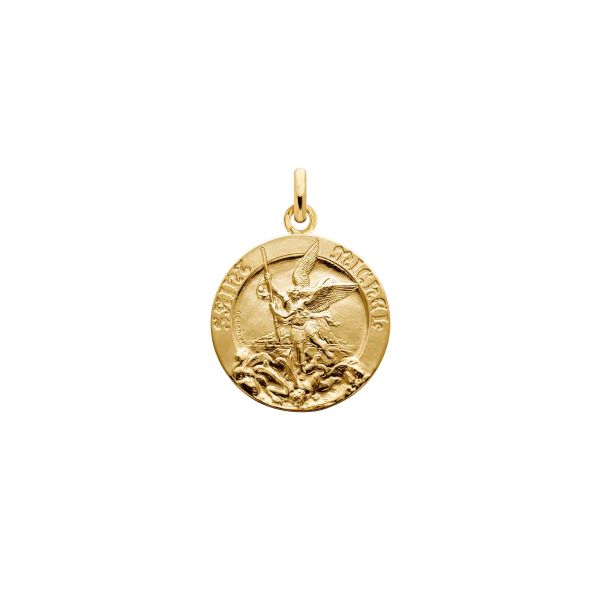 Médaille Arthus Bertrand Saint Michel de Charles en or jaune J2561X0000