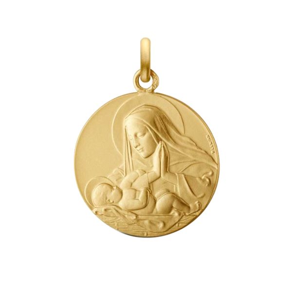 Arthus Bertrand Adorning Virgin medal in yellow gold