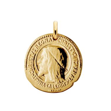 Médaille double face Arthus Bertrand Christ Roi en or jaune J2335X0000