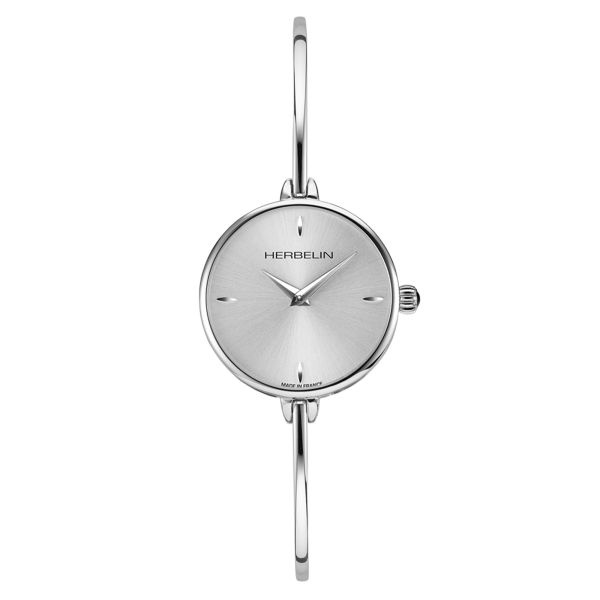 Herbelin Fil quartz silver dial steel bracelet 26 mm