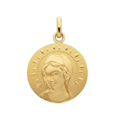 Arthus Bertrand Graceful Virgin medal in yellow gold