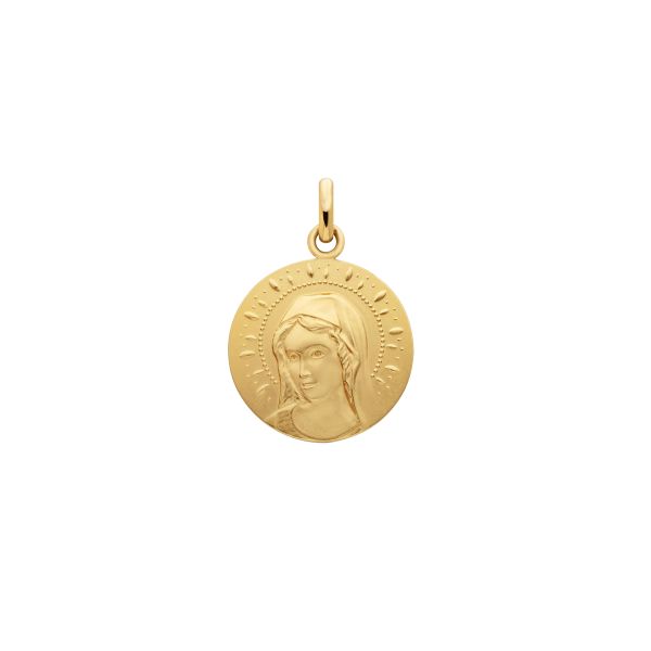Arthus Bertrand Graceful Virgin medal in yellow gold