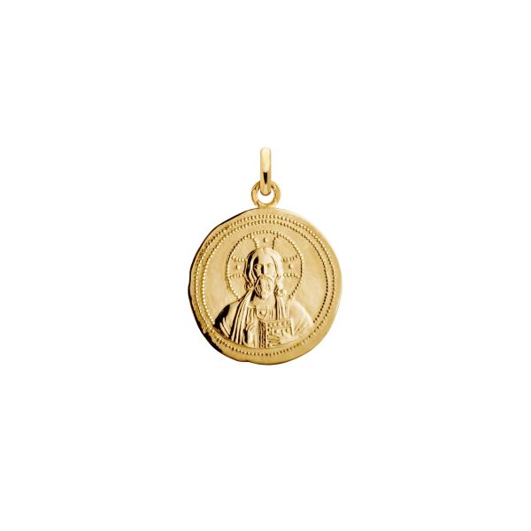 Arthus Bertrand Christ of Constantinople double-faced medal in yellow gold