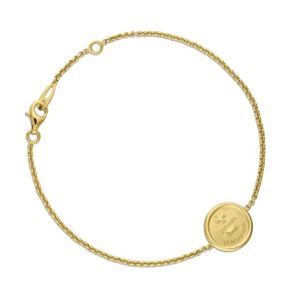 Bracelet A.Augis La Médaille d’Amour L’Originale en or jaune