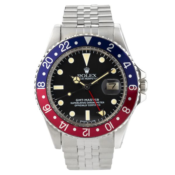 Rolex GMT-Master 1675 automatic 40 mm 1978 with Watch Certificate