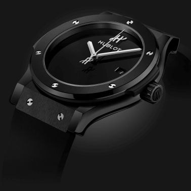 Montre Hublot Classic Fusion Original Black Magic automatique cadran noir bracelet caoutchouc noir 42 mm 542.CX.1270.RX.MDM