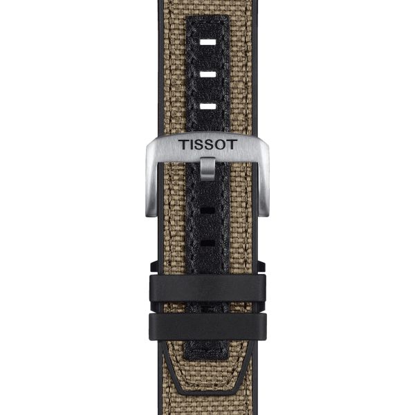 Tissot T-Touch Connect Solar titanium watch with beige leather strap 47.5 mm T121.420.47.051.07
