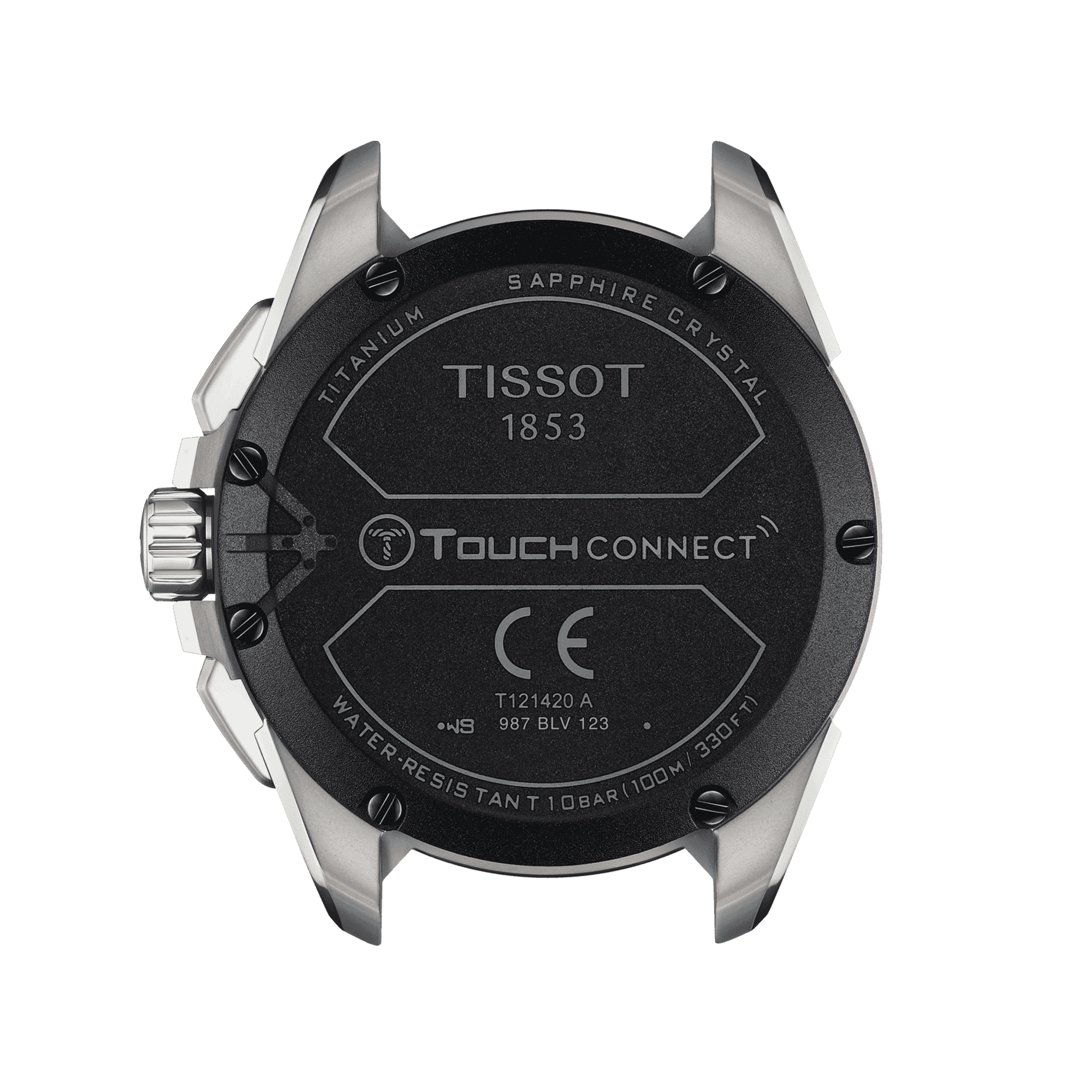 Tissot T-Touch Connect Solar titanium watch with beige leather strap 47.5 mm T121.420.47.051.07