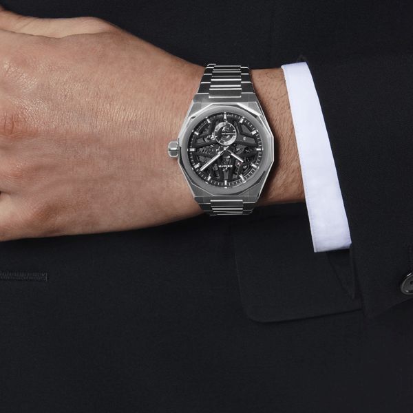 Zenith Defy Skyline Skeleton automatic black dial steel bracelet 41 mm