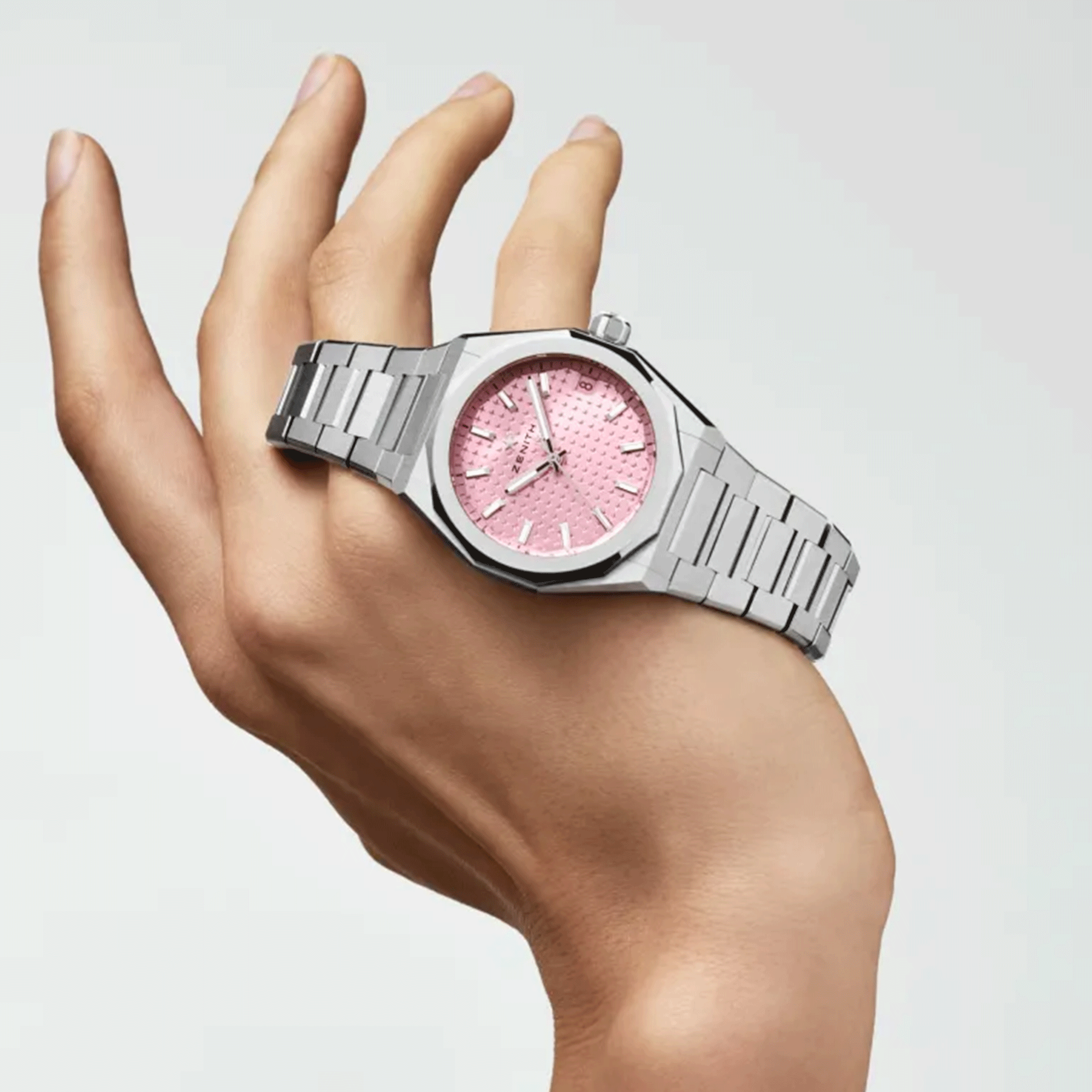 Zenith Defy Skyline 36 Automatic Pink Dial Ladies Watch 03.9400.670/18.I001  - Watches, Defy Skyline - Jomashop