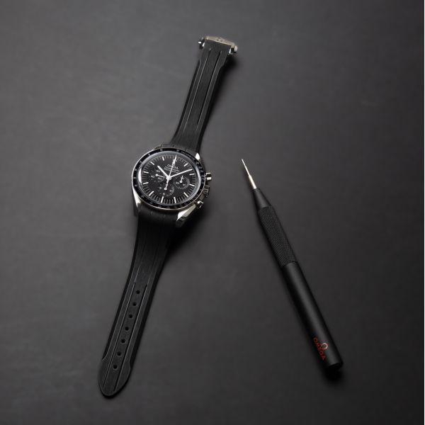 Rubber strap Omega 20 mm for Speedmaster Lepage