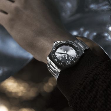 Montre Longines HydroConquest automatique cadran gris bracelet acier 41 mm L3.781.4.76.6