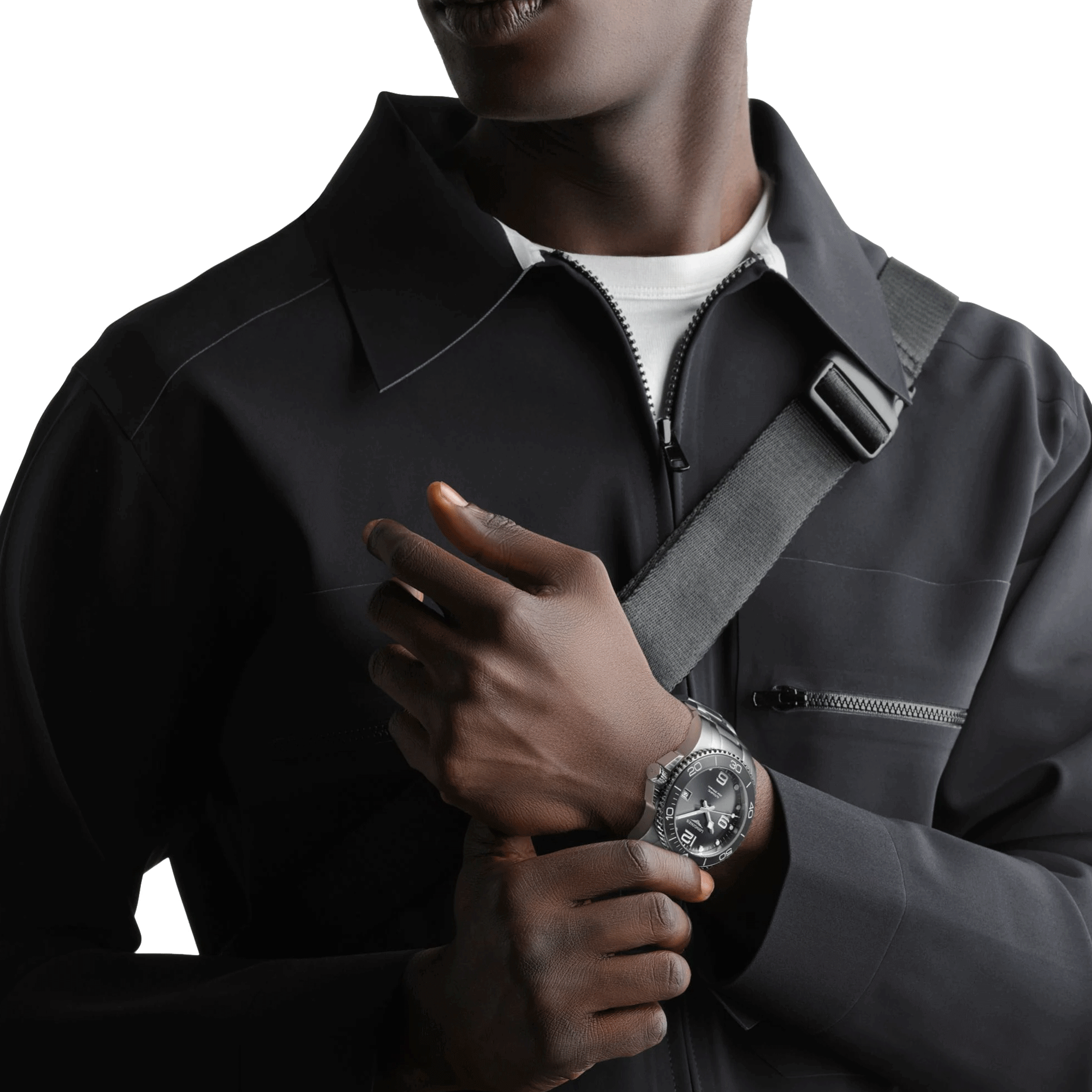 Montre Longines HydroConquest automatique cadran gris bracelet acier 41 mm L3.781.4.76.6