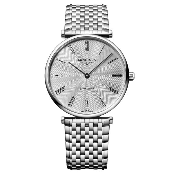 Montre Longines Grande Classique automatique cadran argent bracelet acier 38 mm L4.918.4.71.6