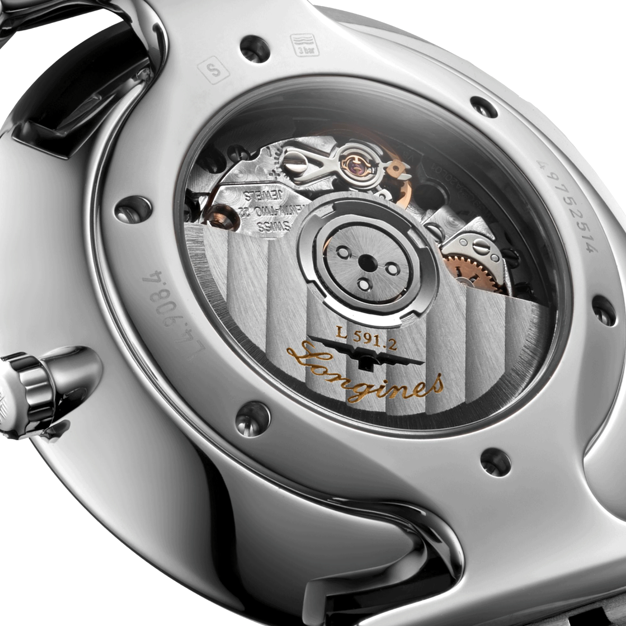 Montre Longines La Grande Classique automatique index diamants bracelet acier 36 mm