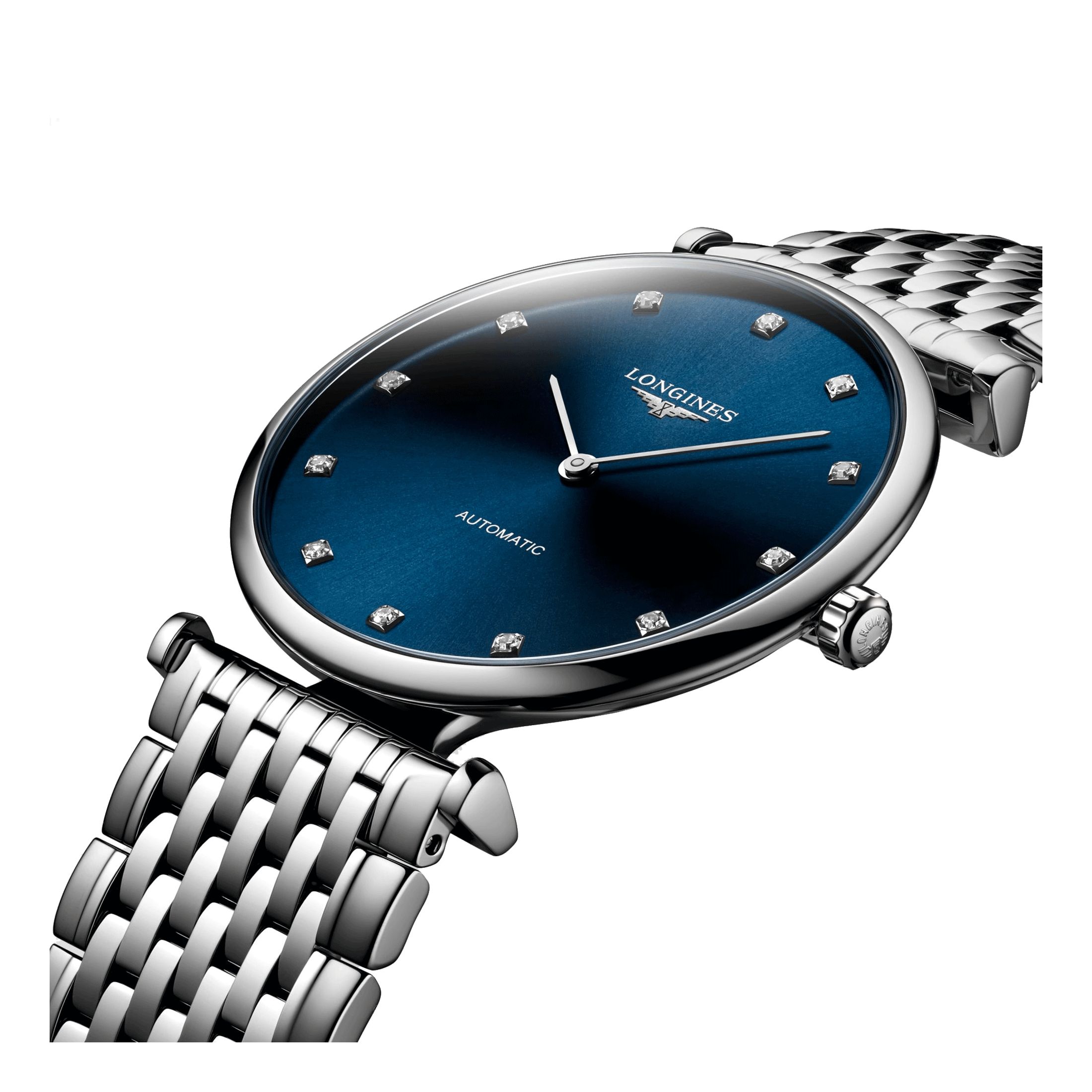 Montre Longines La Grande Classique automatique index diamants