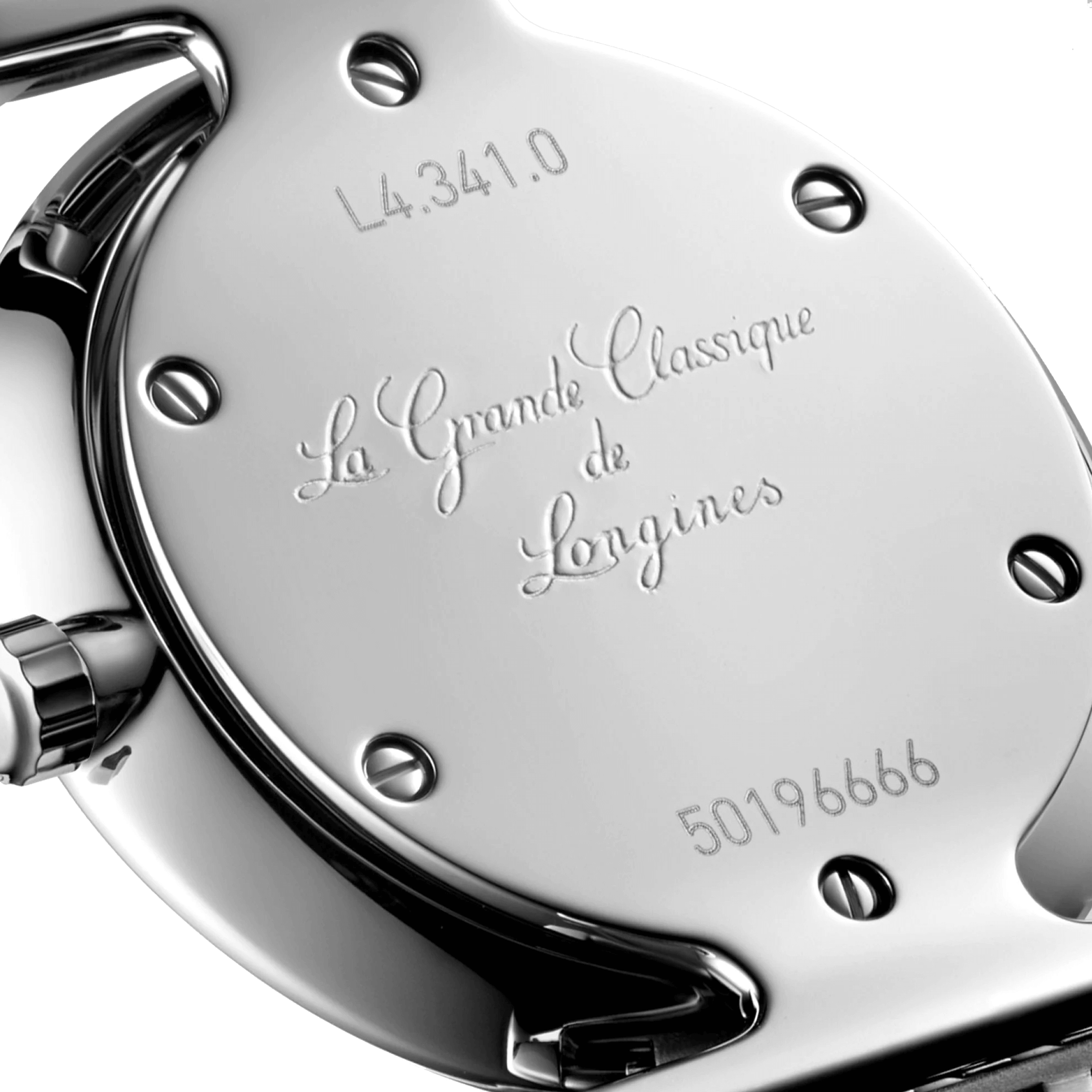 Montre Longines La Grande Classique quartz chiffres romains lunette sertie bracelet acier 24 mm