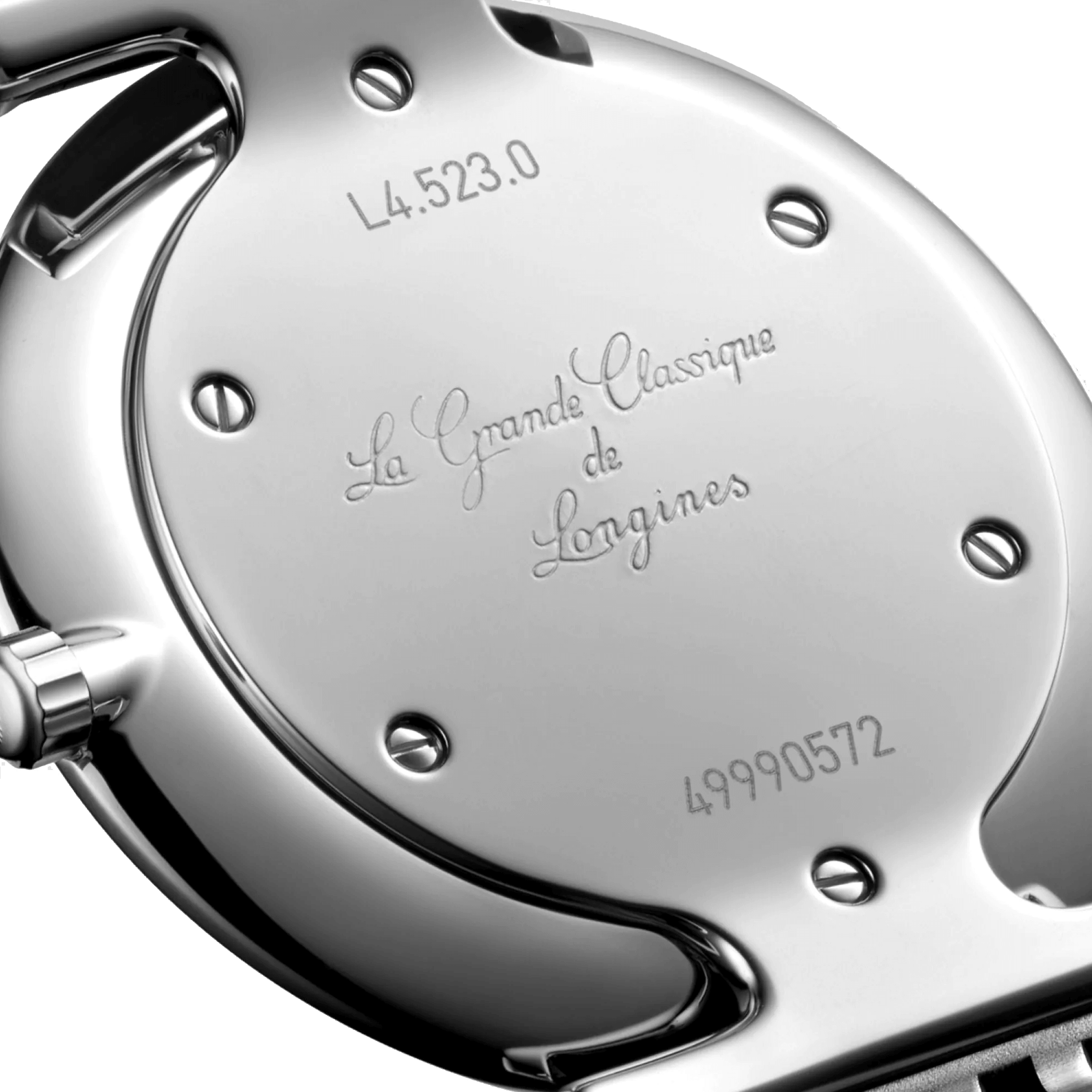 Montre Longines La Grande Classique quartz cadran blanc chiffres romains lunette sertie 29 mm