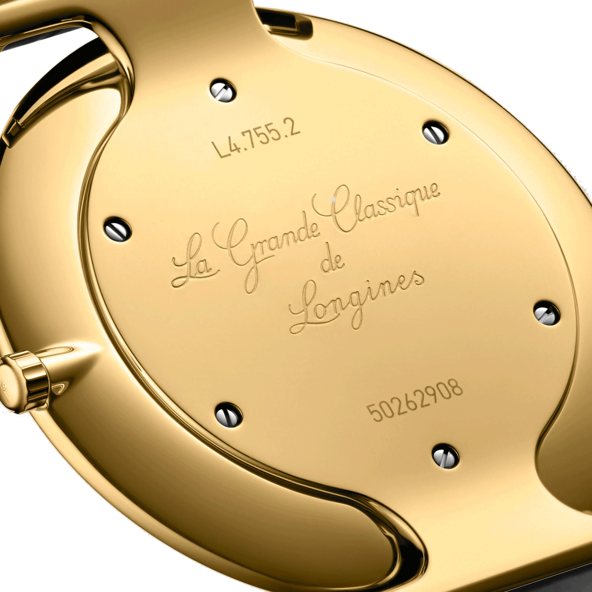 Montre Longines La Grande Classique quartz cadran blanc chiffres romains bracelet cuir noir 36 mm L4.755.2.11.2